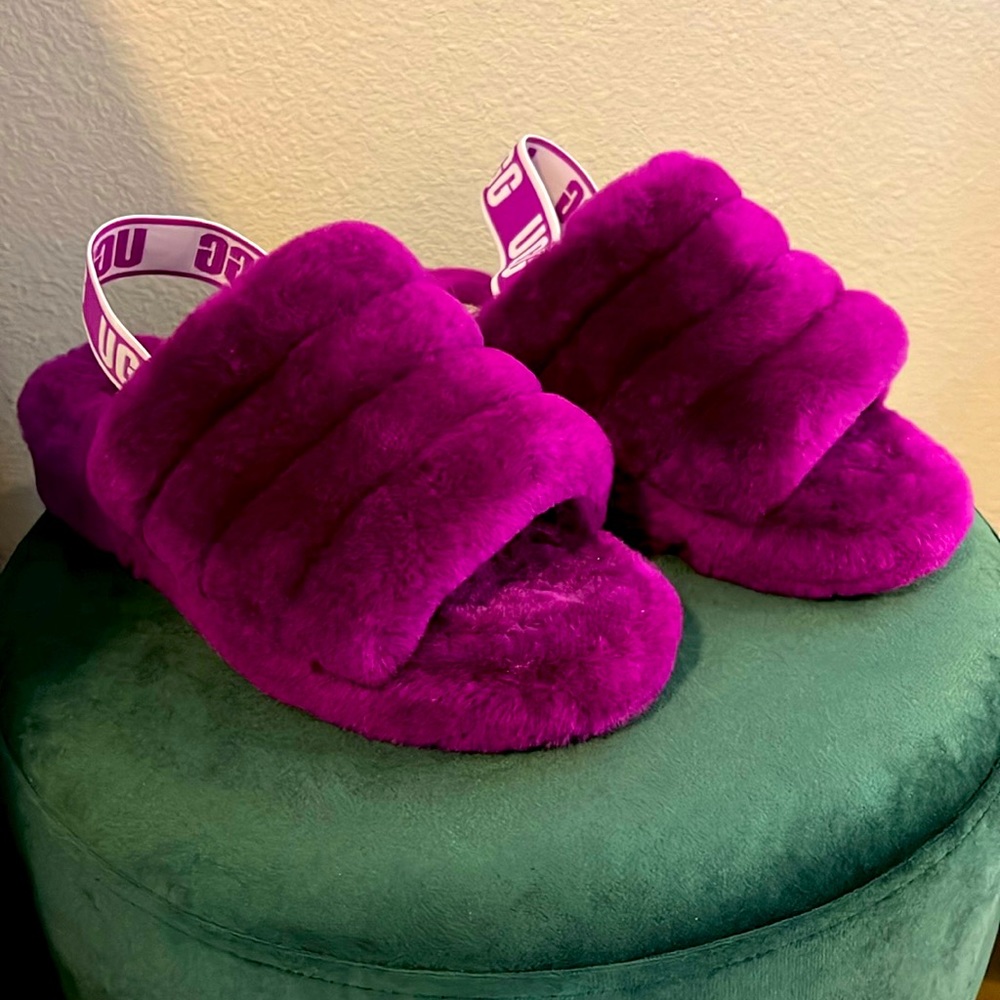 Fluff Yea Slide Sandal purple